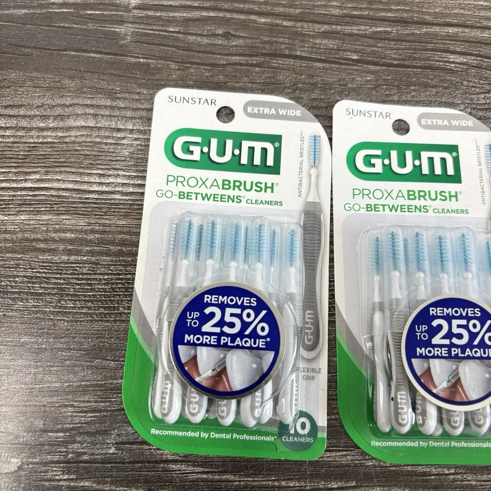 GUM Proxabrush Go-Betweens - Extra Wide - Interdental Brushes Lot Of 3 30 Total